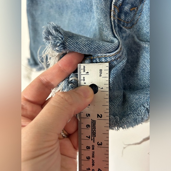 Vintage High Waisted Distressed Levi Cutoff Shorts - Picture 5 of 8